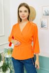 156442 Saten Baglamali Bluz